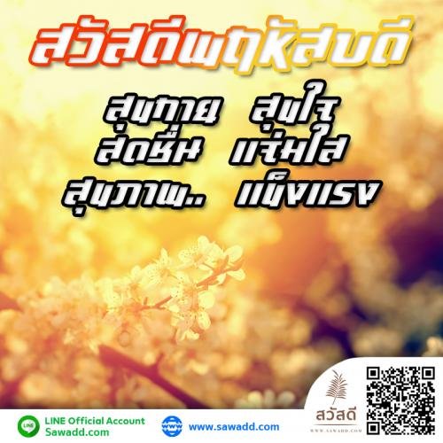 สวัสดี สวัสดีวันพฤหัสบดีดอกไม้ sawadd 004